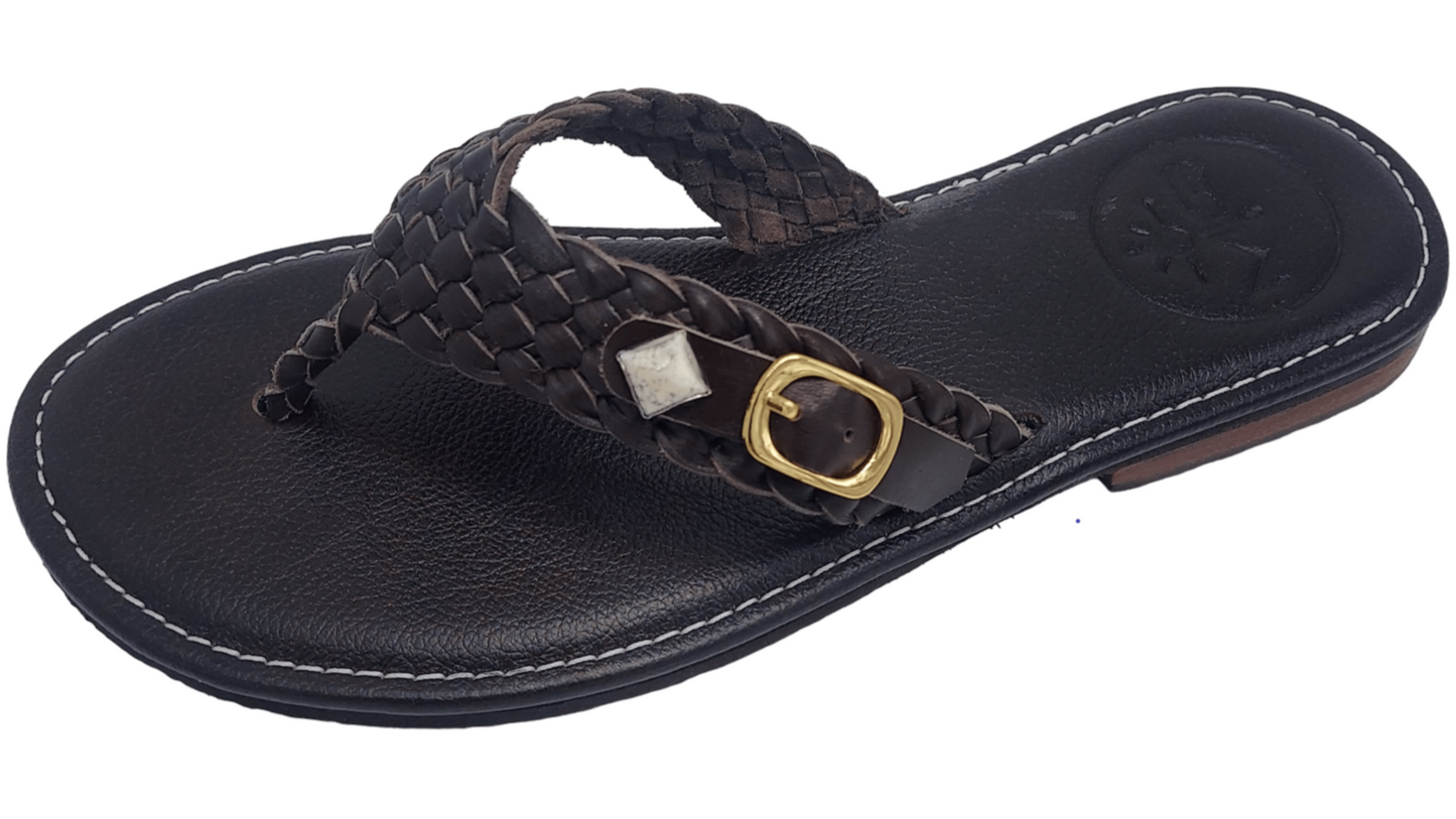 Ena Vamp Wide Open Toe Sandals – Leather Luxury